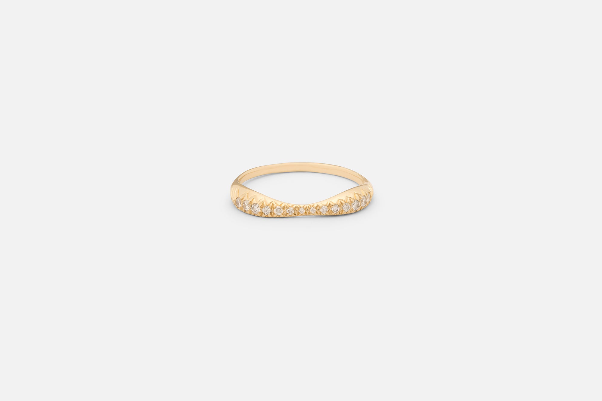 Pavé Double Peak Ring
