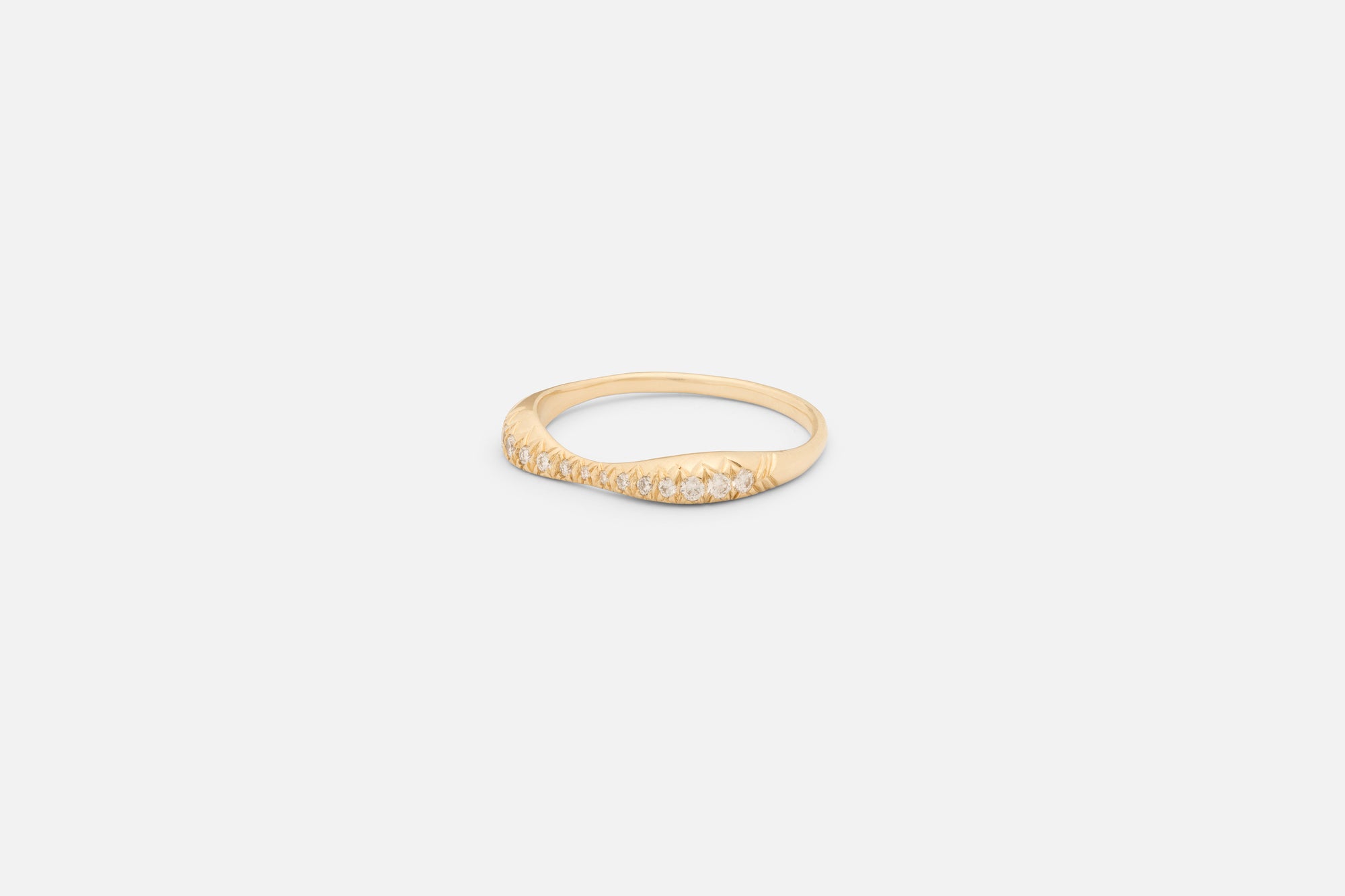 Pavé Double Peak Ring
