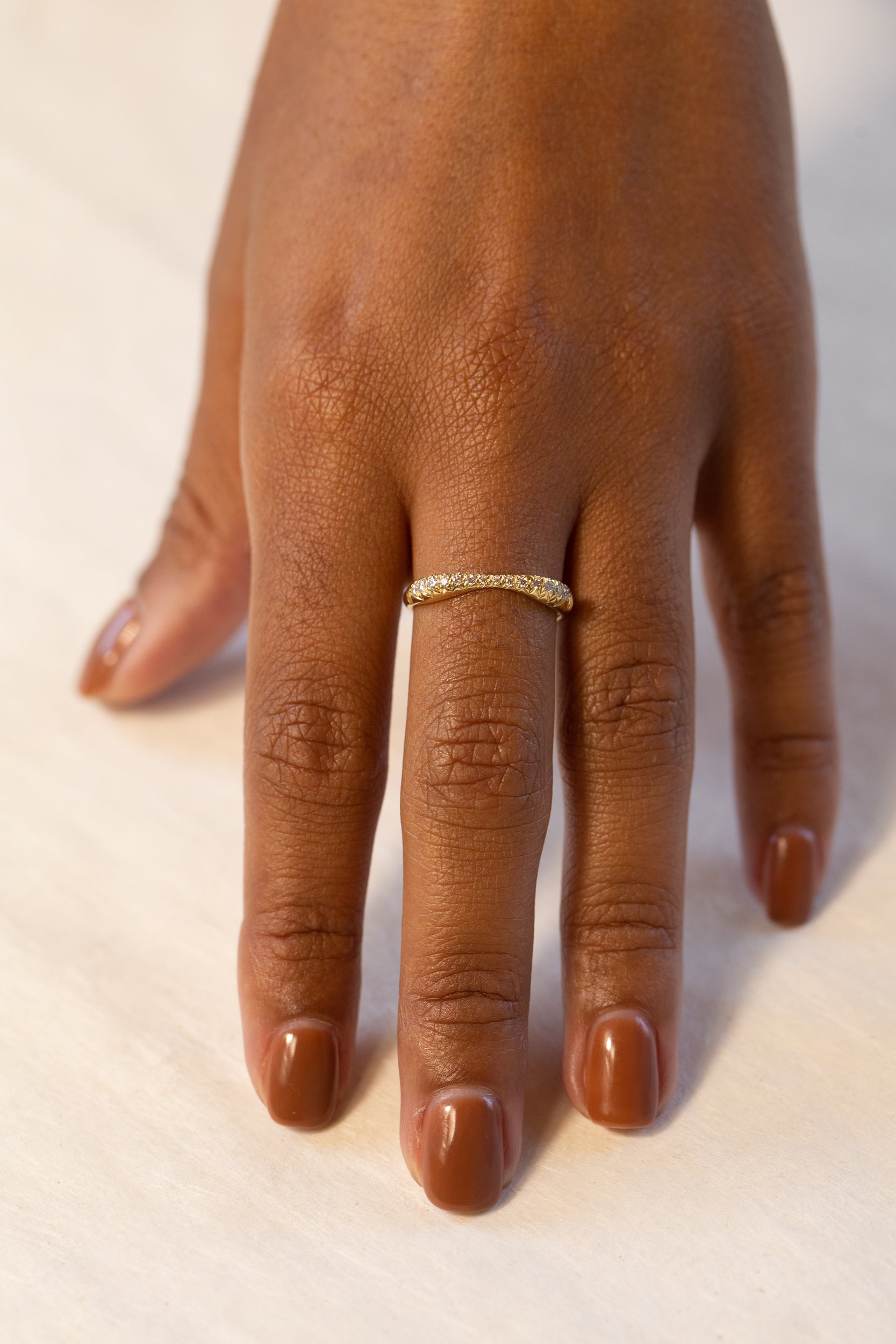 Pavé Double Peak Ring