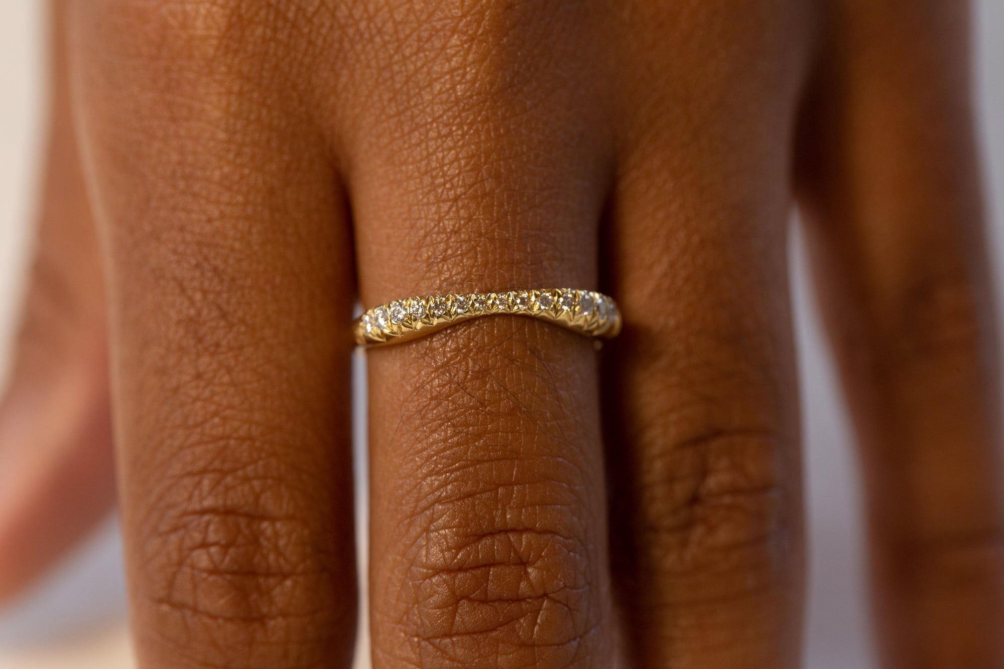Pavé Double Peak Ring