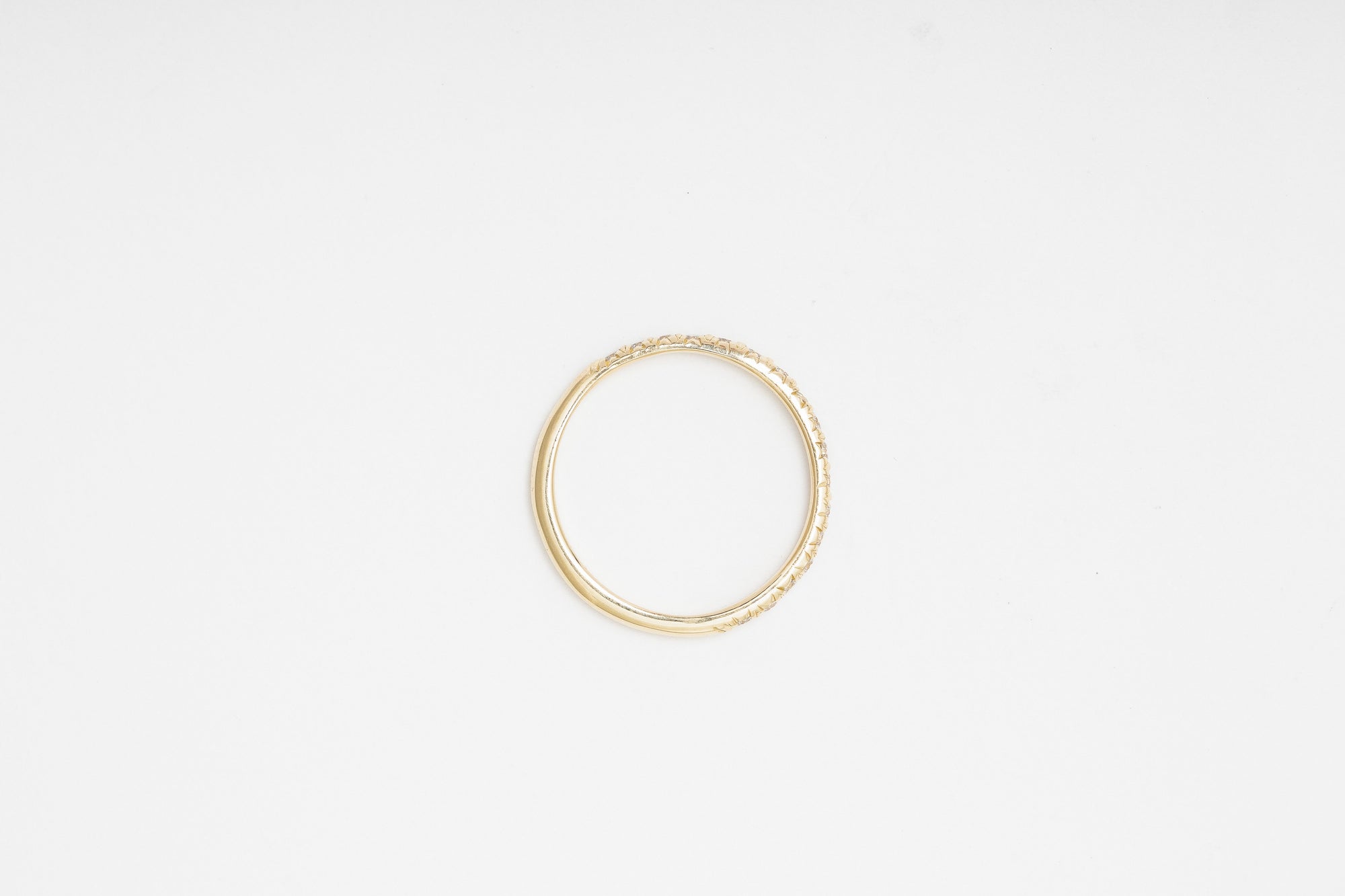 White Diamond Half Eternity Band