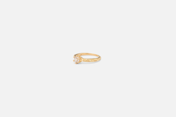 1CT Etched Una Ring