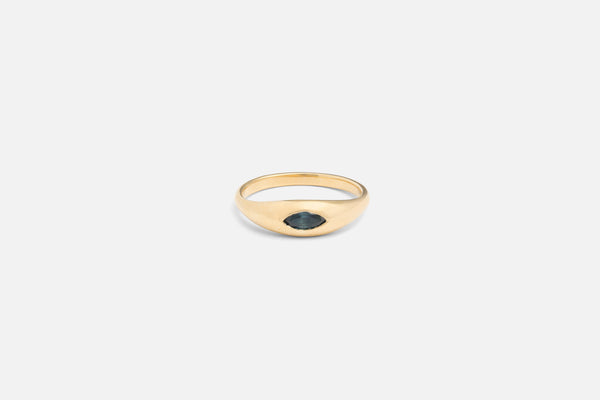 Sapphire Ovate V Ring 03