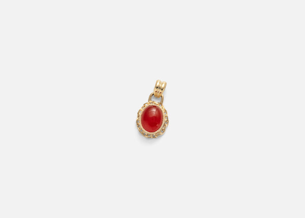 Carnelian Oval Catene Charm