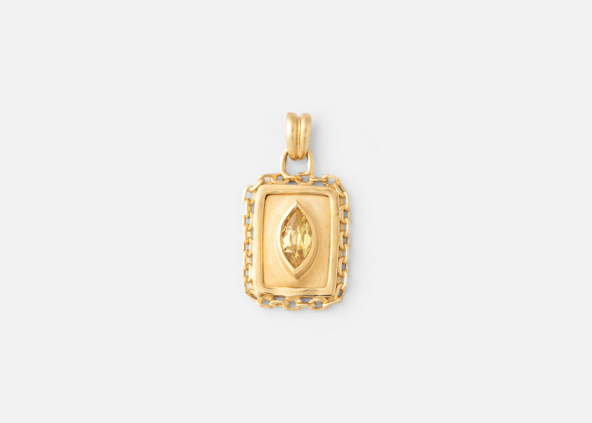 One of Kind Sapphire Vetro Charm 05