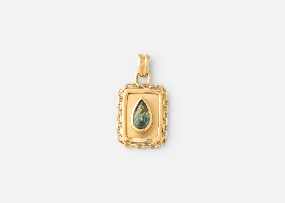 One of Kind Sapphire Vetro Charm 03
