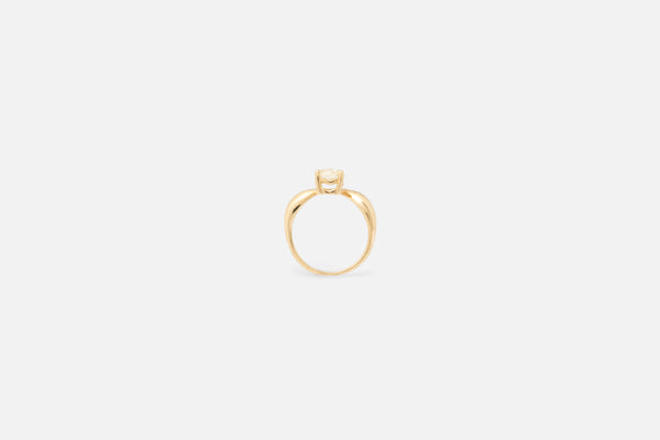 0.96CT One of a Kind Old Mine Cut Double Peak Solitaire