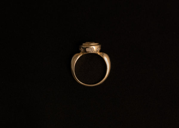 One of a Kind 0.84CT Emerald Cut Pictura Ring