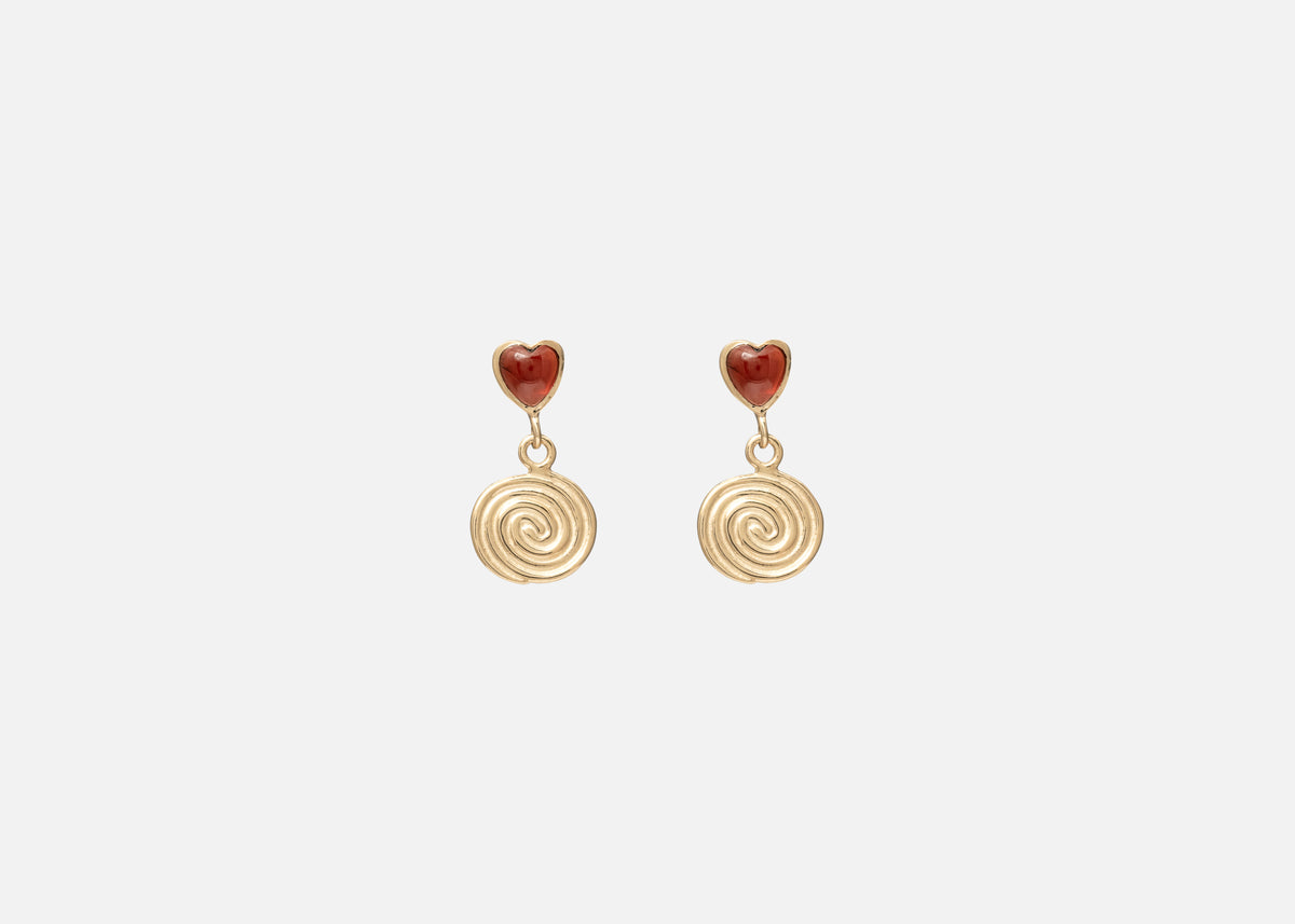 Cordis Spiralis Drop Earrings
