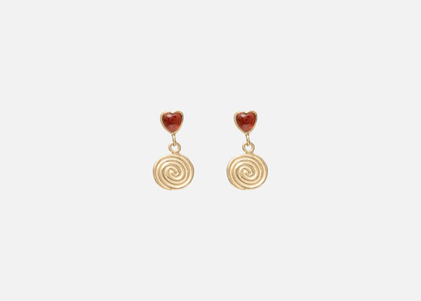 Cordis Spiralis Drop Earrings