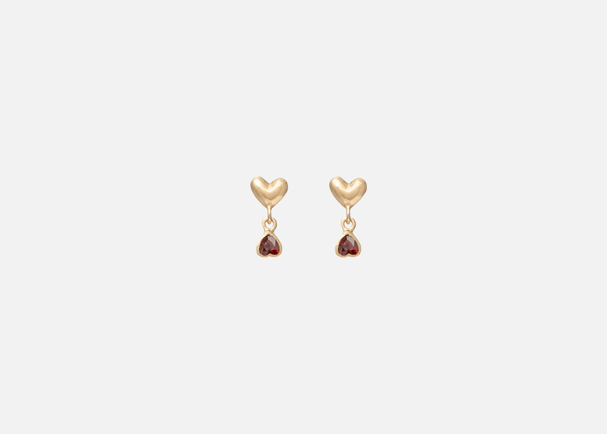 Garnet Shadow Earring