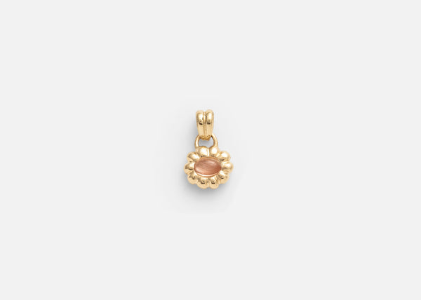 Sunstone Oval Flora Charm