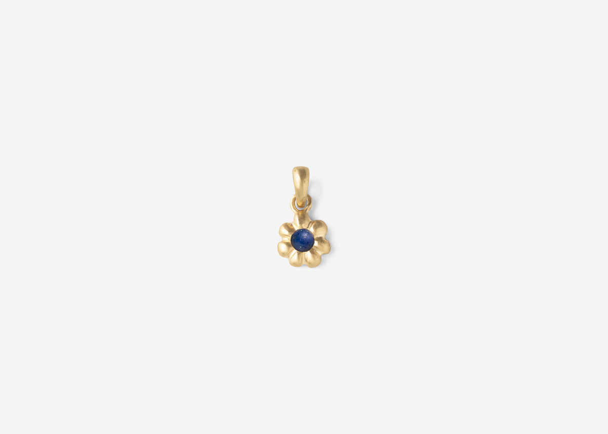 Lapis Petite Flora Charm