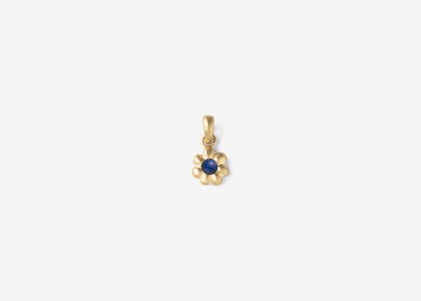 Lapis Petite Flora Charm