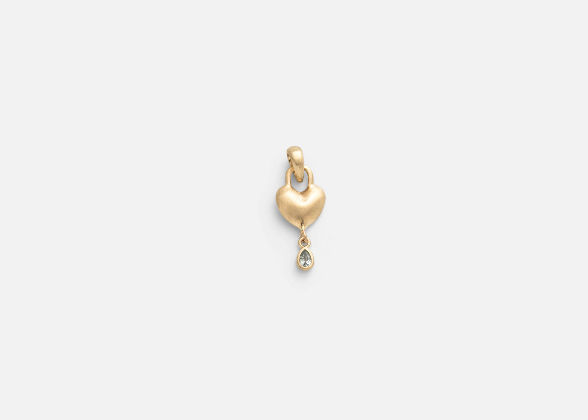 Light Blue Sapphire Viscera Charm