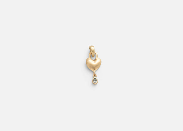 Light Blue Sapphire Viscera Charm