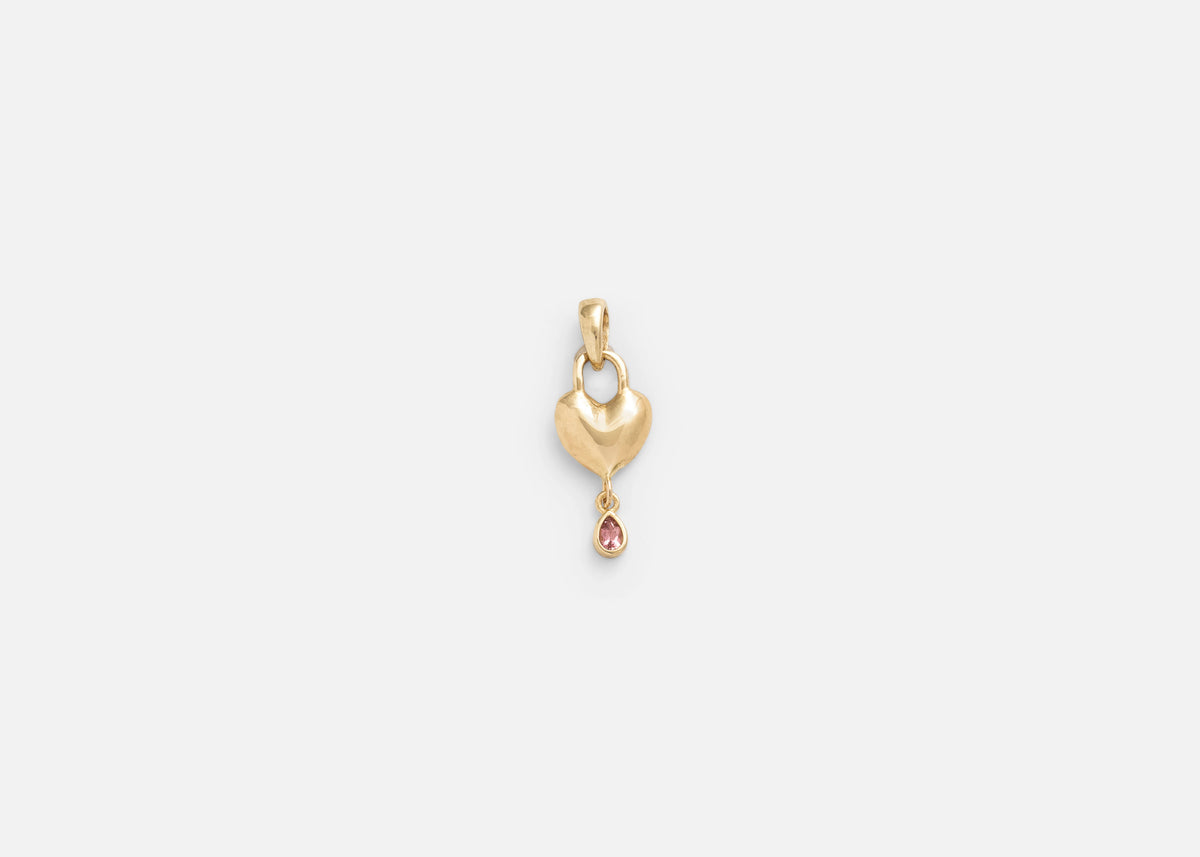 Pink Tourmaline Viscera Charm