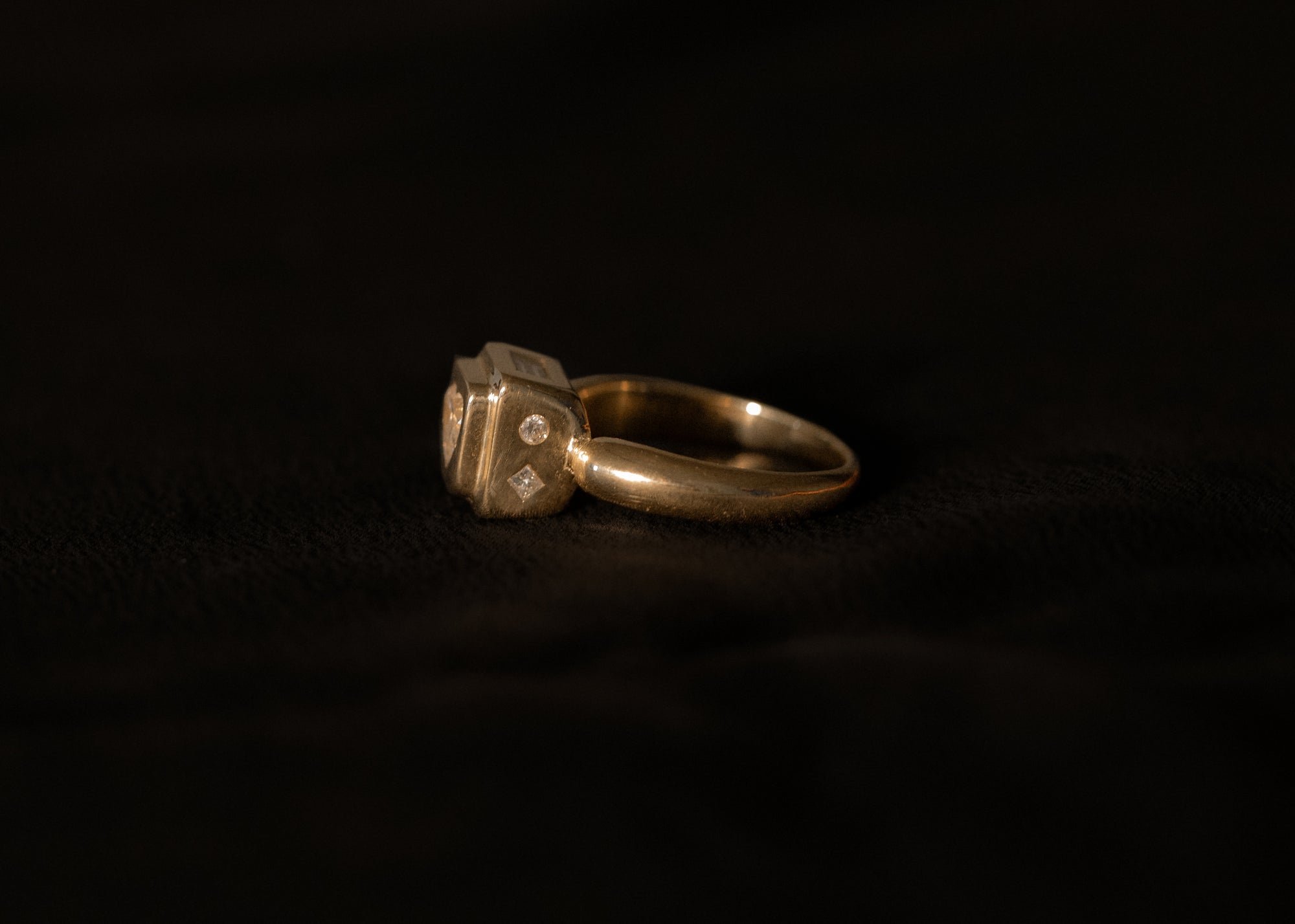 One of a Kind 0.41CT Heart Shape Pictura Ring