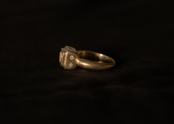 One of a Kind 0.41CT Heart Shape Pictura Ring