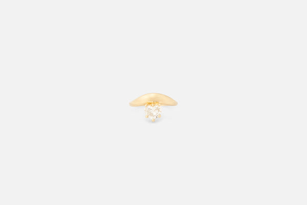 0.70CT One of Kind Heart Curve Solitaire