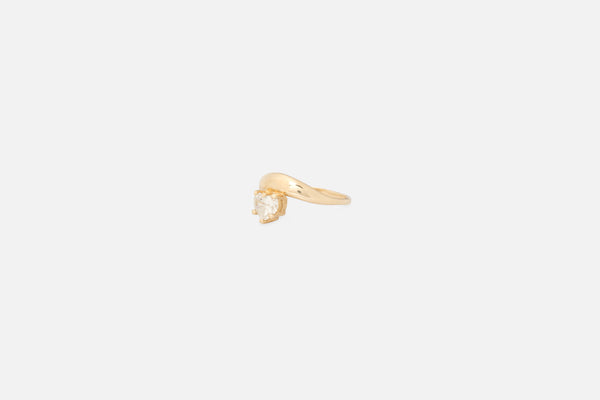 0.70CT One of Kind Heart Curve Solitaire