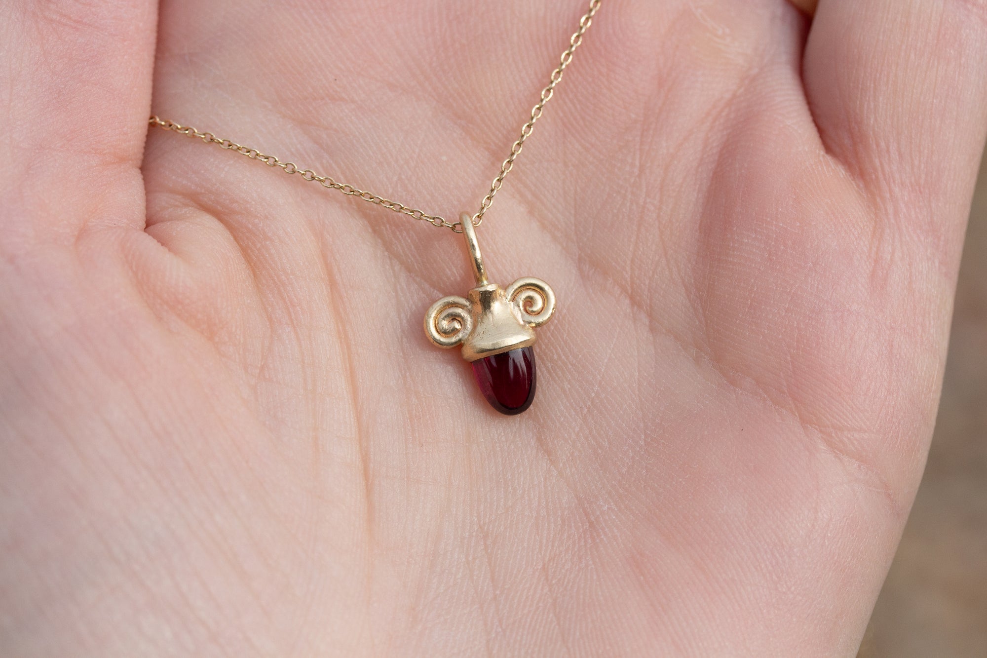 LA FIRE RELIEF RAFFLE TICKET : Garnet Amphora Charm