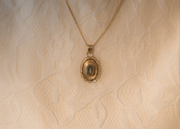 One of Kind Sapphire Vetro Charm 09
