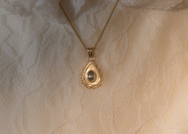 One of Kind Sapphire Vetro Charm 06