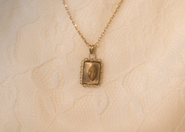 One of Kind Sapphire Vetro Charm 05