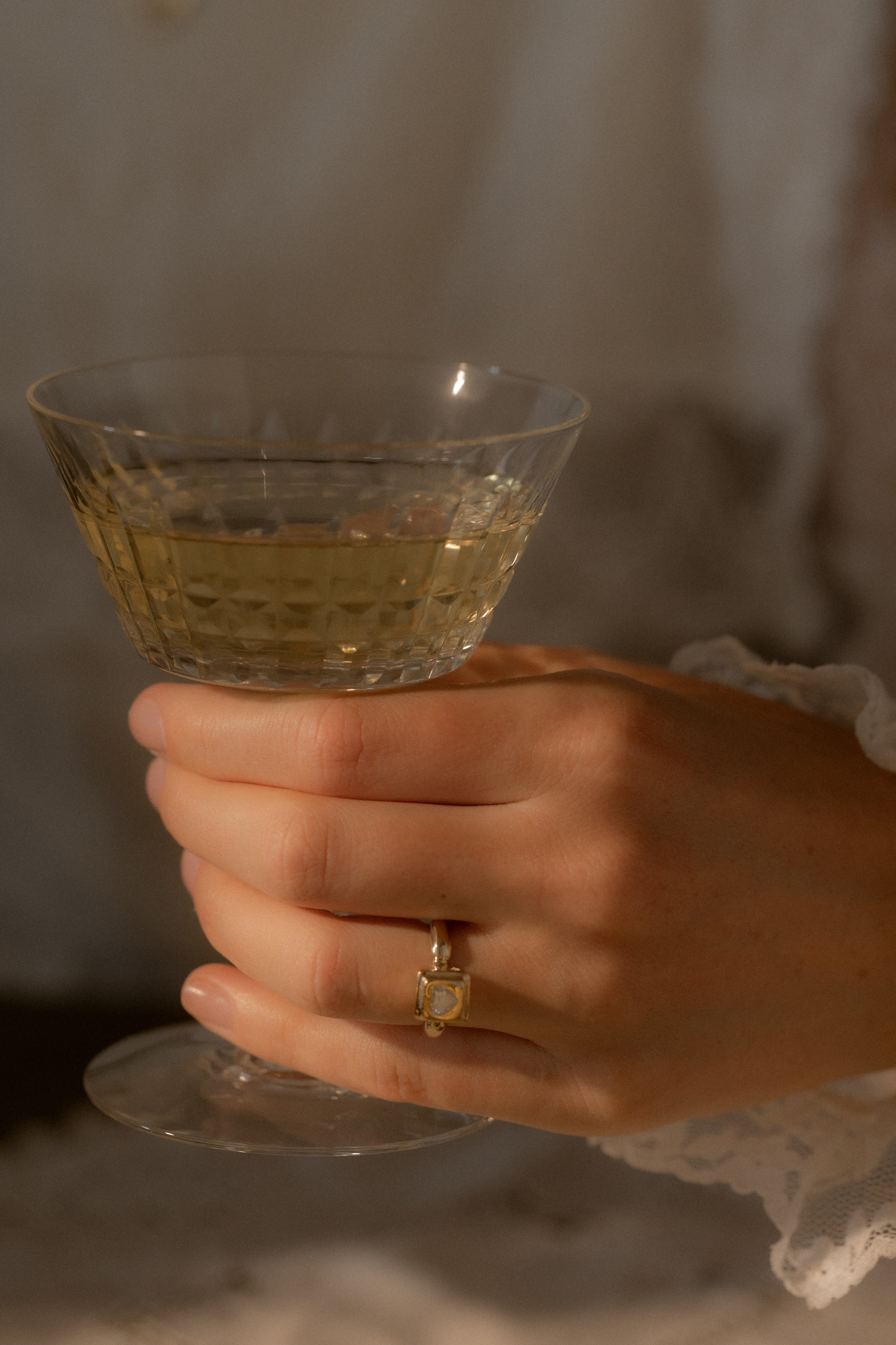 One of a Kind 0.41CT Heart Shape Pictura Ring