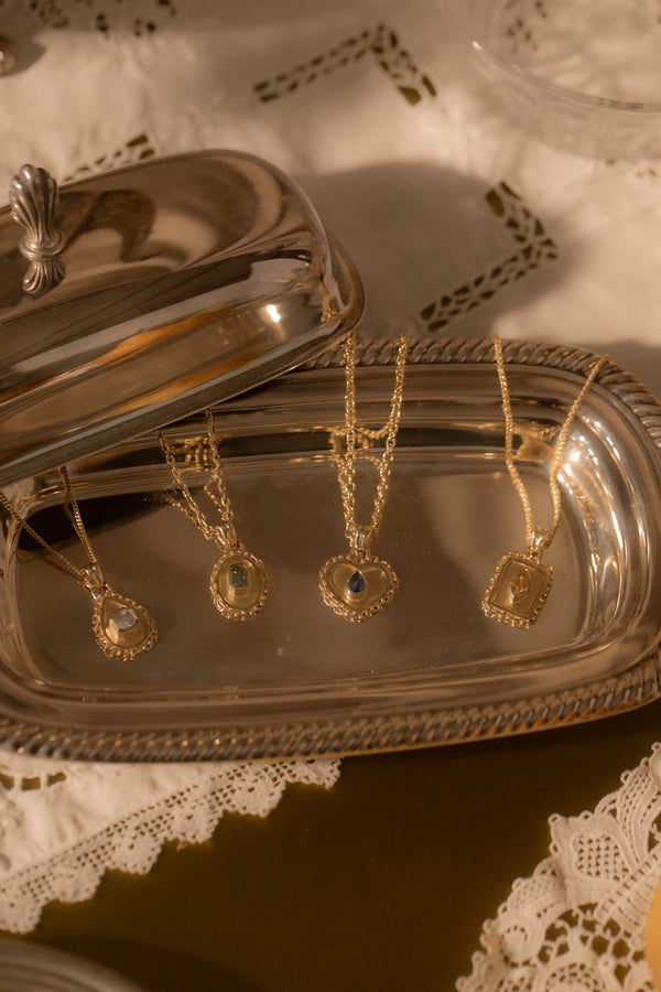 One of Kind Sapphire Vetro Charm 07