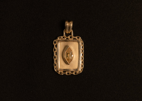 One of Kind Sapphire Vetro Charm 05