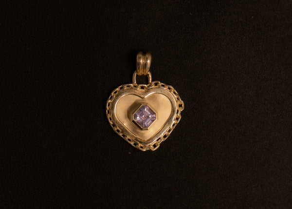 One of Kind Sapphire Vetro Charm 01