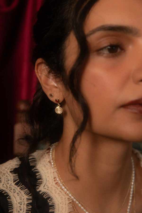 Cordis Spiralis Drop Earrings