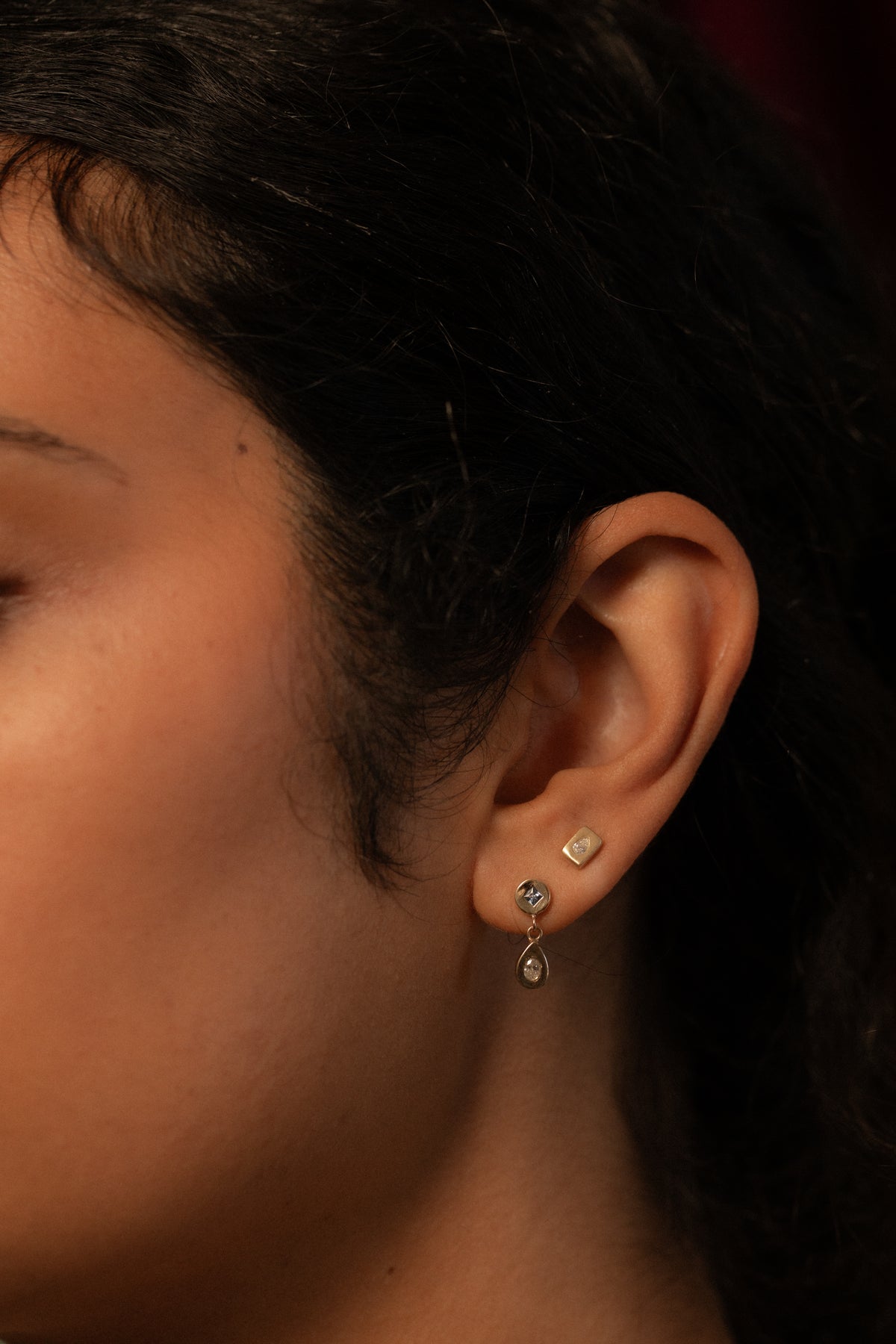 Diamond Rectangle Pictura Stud