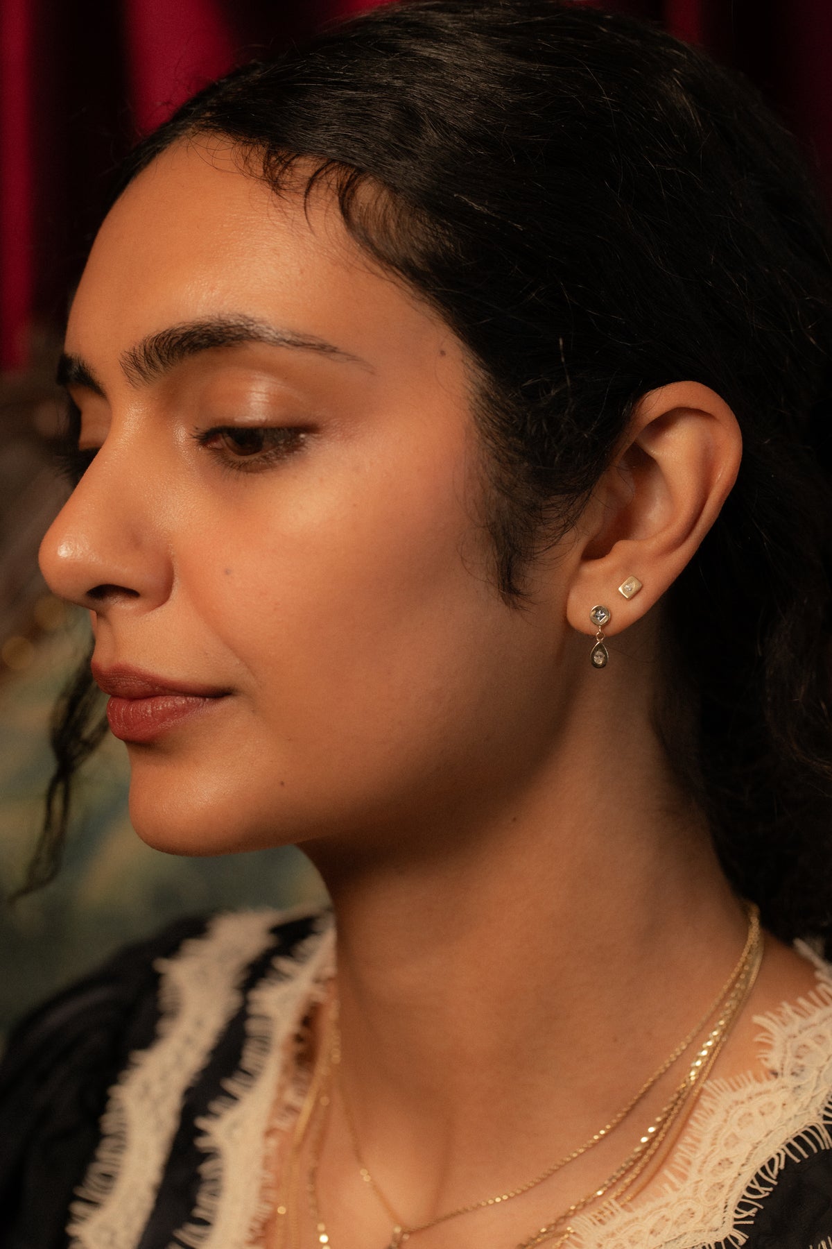 Diamond Rectangle Pictura Stud