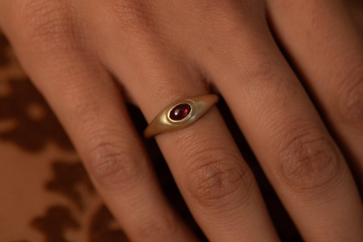 Rhodolite Garnet Ovate III Ring