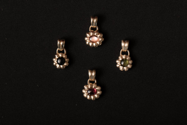 Green Tourmaline Oval Flora Charm