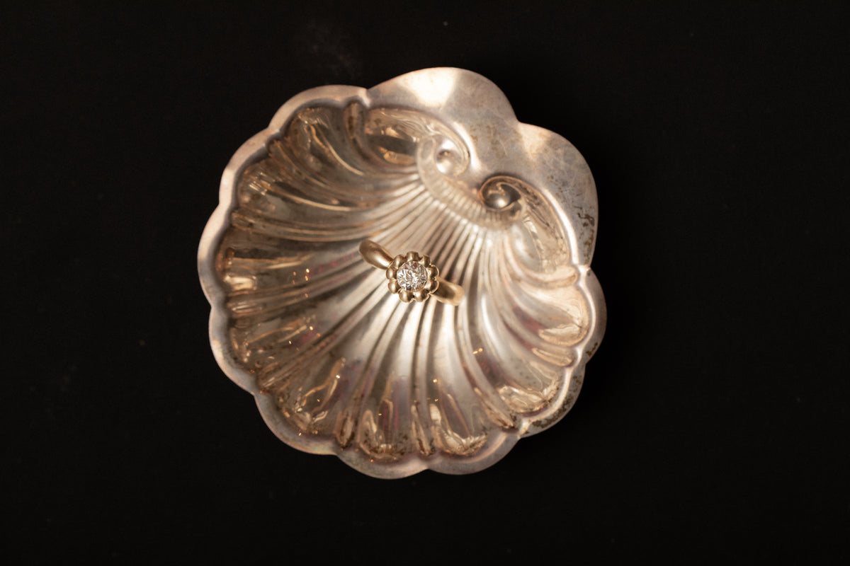 Diamond Round Flora Ring