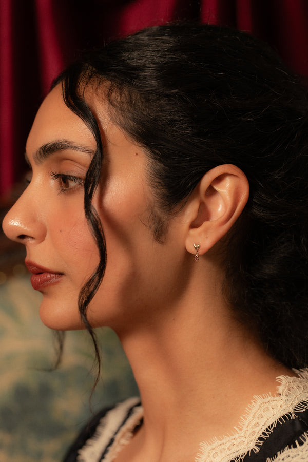 Garnet Viscera Earring