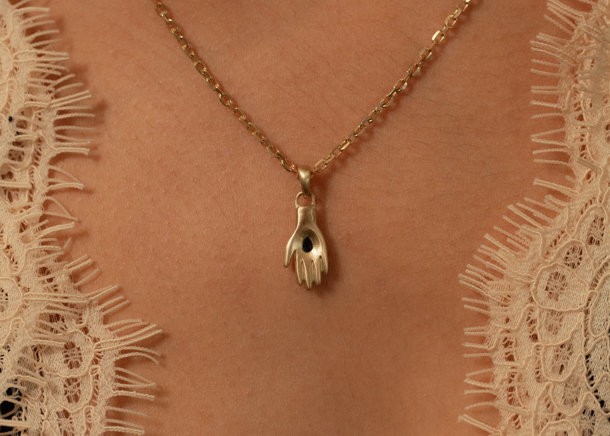 Dark Blue Sapphire Etherea Charm