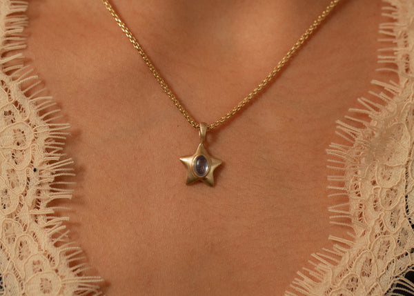 Light Blue Sapphire Stella Charm