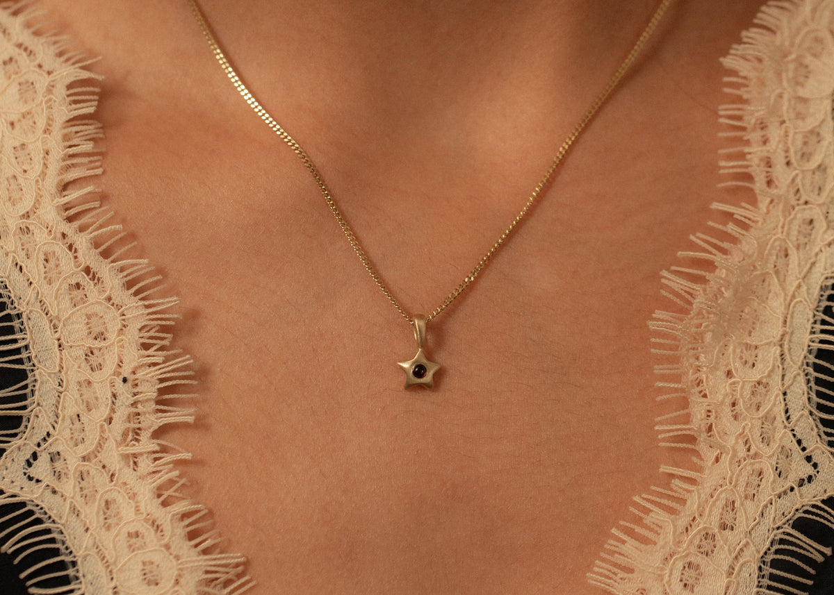 Garnet Petite Stella Charm