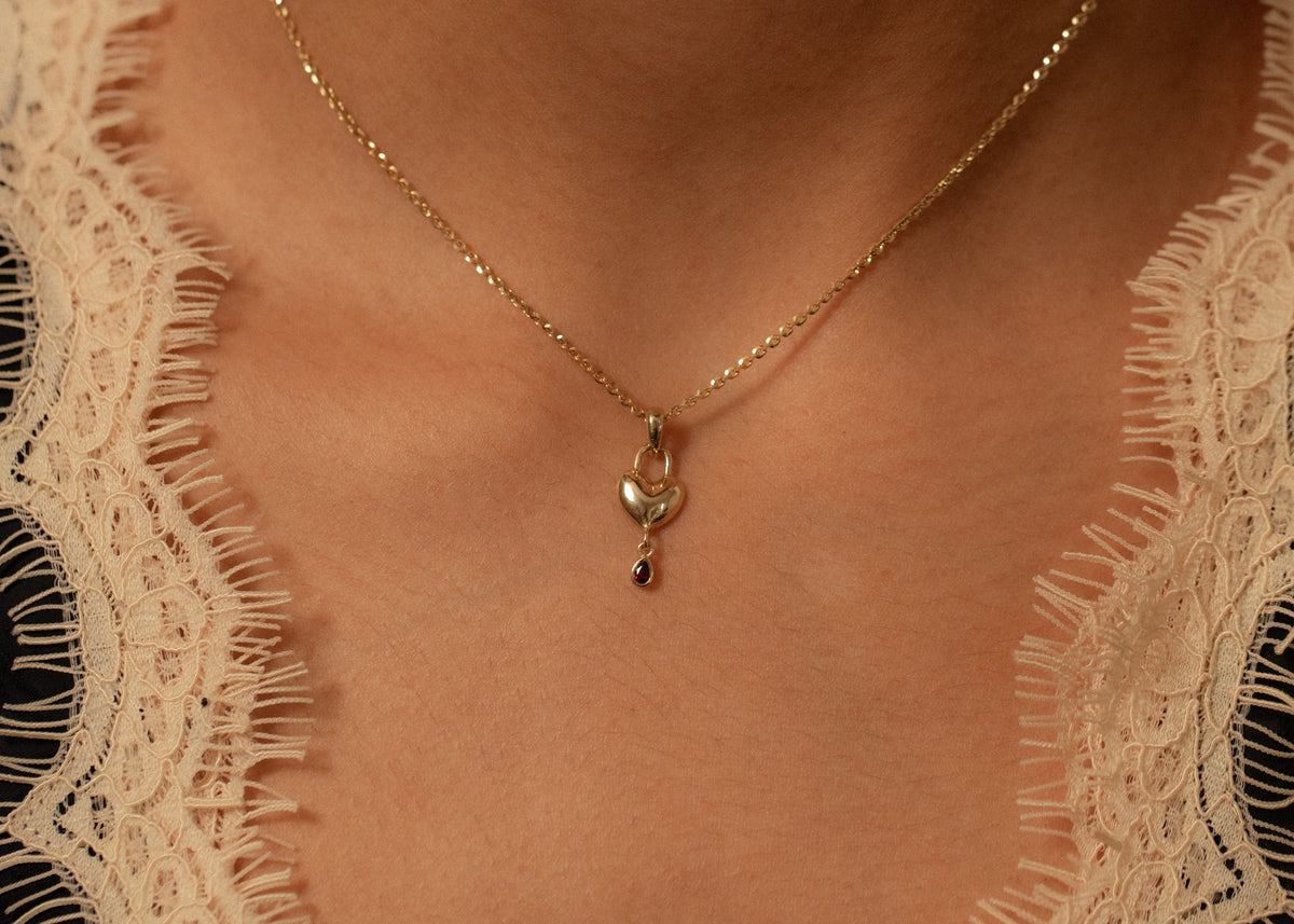 Garnet Viscera Charm