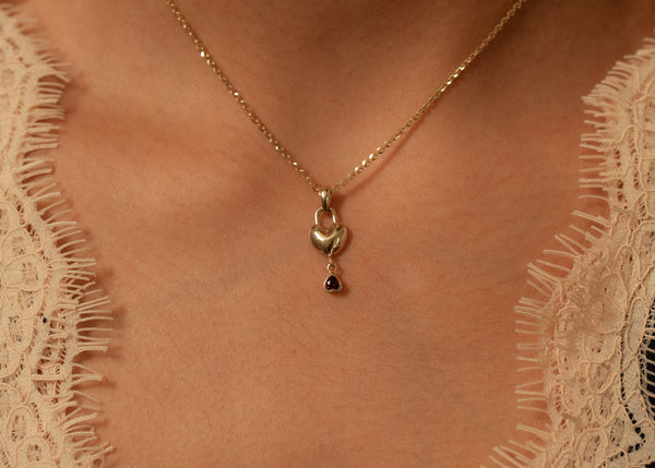 Garnet Shadow Charm
