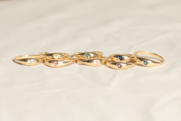Heart Sapphire Ovate IV Ring 02