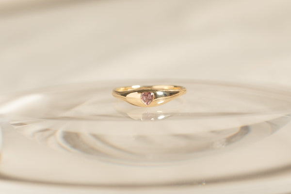 Heart Sapphire Ovate IV Ring 07