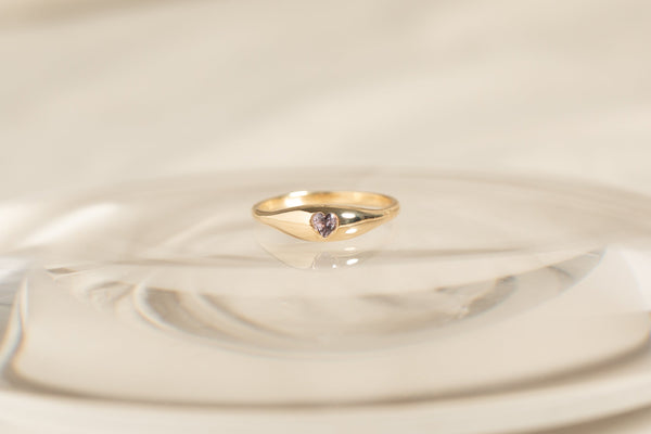 Heart Sapphire Ovate IV Ring 08