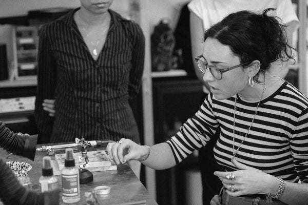Silversmithing and Stone Setting Intensive : Tube Set Ring : 9/20 10:00AM-5:00PM