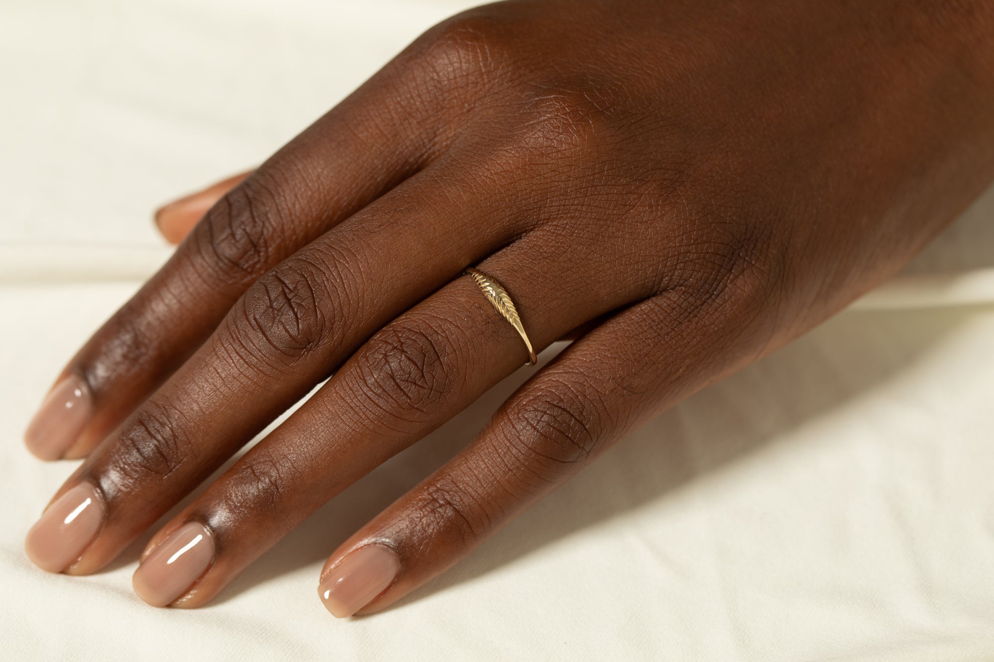 Etched Ovate II Ring